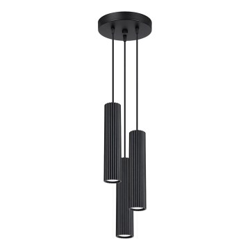 Pakabinamas sietynas KARBON 3xGU10/10W/230V juoda