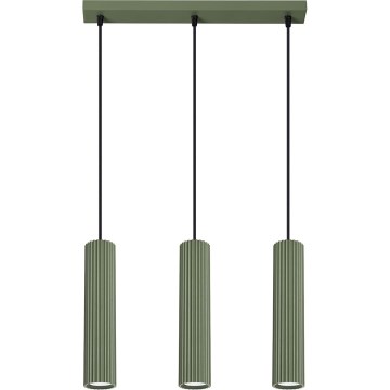 Pakabinamas sietynas KARBON 3xGU10/10W/230V žalia