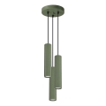 Pakabinamas sietynas KARBON 3xGU10/10W/230V žalia