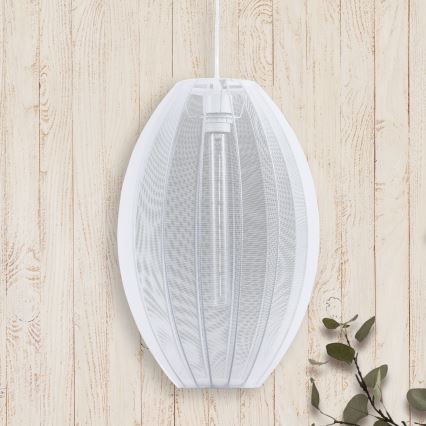 Pakabinamas sietynas KAREI 1xE27/20W/230V diametras 30 cm balta