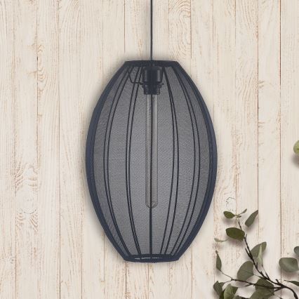 Pakabinamas sietynas KAREI 1xE27/20W/230V diametras 30 cm juoda