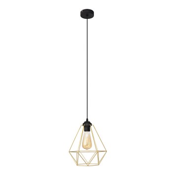 Pakabinamas sietynas KARO 1xE27/15W/230V auksas/juoda
