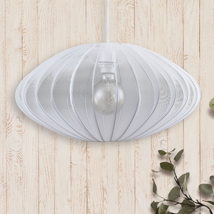 Pakabinamas sietynas KINU 1xE27/20W/230V diametras 50 cm balta