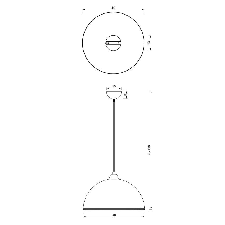 Pakabinamas sietynas KITCHEN 1xE27/15W/230V balta/auksas