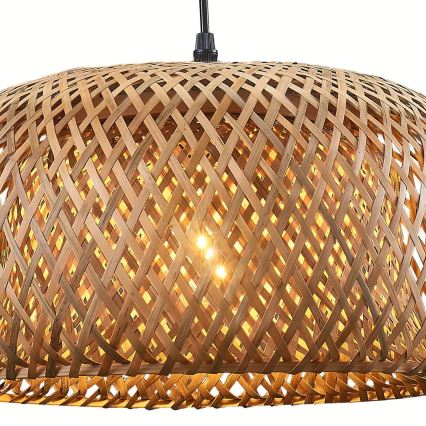 Pakabinamas sietynas KORFU 1xE27/20W/230V diametras 38 cm bambukas