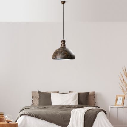 Pakabinamas sietynas KURE 1xE27/40W/230V diametras 40 cm pilka