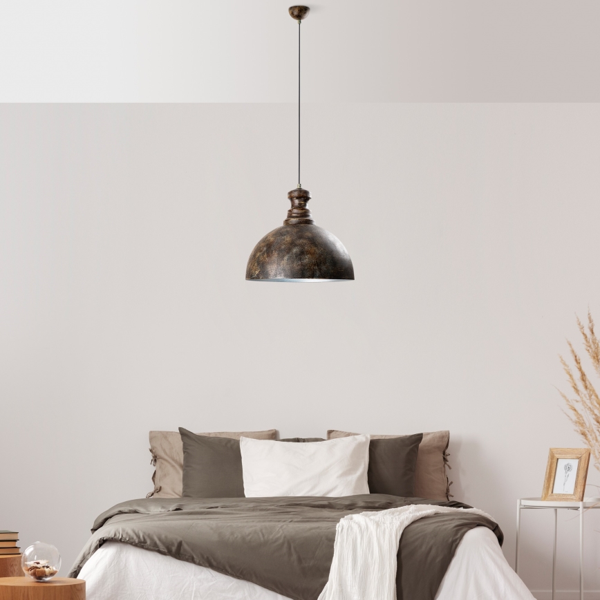 Pakabinamas sietynas KURE 1xE27/40W/230V diametras 40 cm pilka