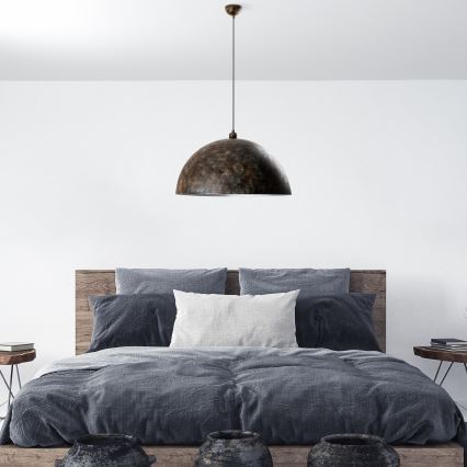 Pakabinamas sietynas KURE 1xE27/40W/230V diametras 60 cm pilka