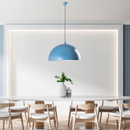 Pakabinamas sietynas KURE 1xE27/40W/230V mėlyna