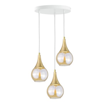 Pakabinamas sietynas LACRIMA WHITE 3xE27/60W/230V d. 30 cm