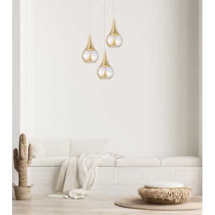 Pakabinamas sietynas LACRIMA WHITE 3xE27/60W/230V d. 30 cm