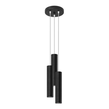Pakabinamas sietynas LAGOS 3xGU10/10W/230V juoda