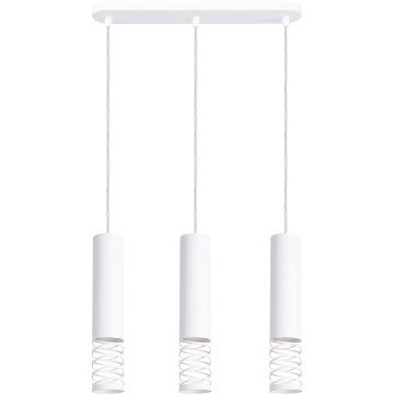 Pakabinamas sietynas LAMI 3xGU10/10W/230V balta