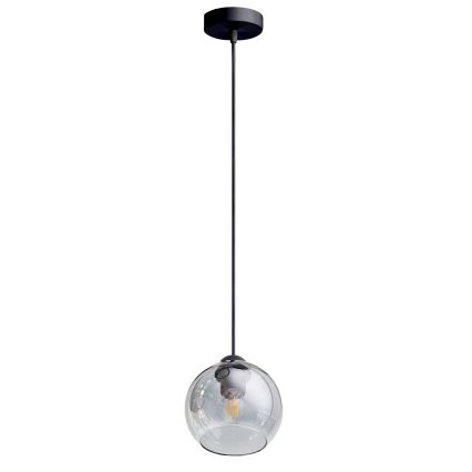 Pakabinamas sietynas LATIL 1xE27/60W/230V juoda