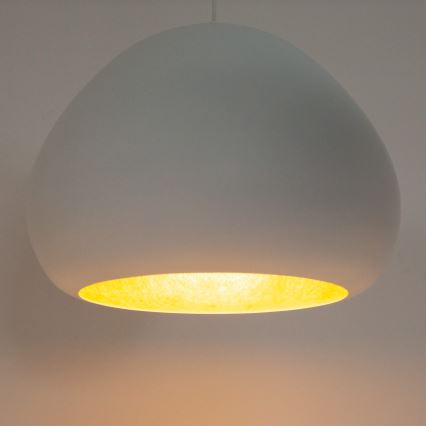 Pakabinamas sietynas LAVA 1xE27/15W/230V balta/auksas