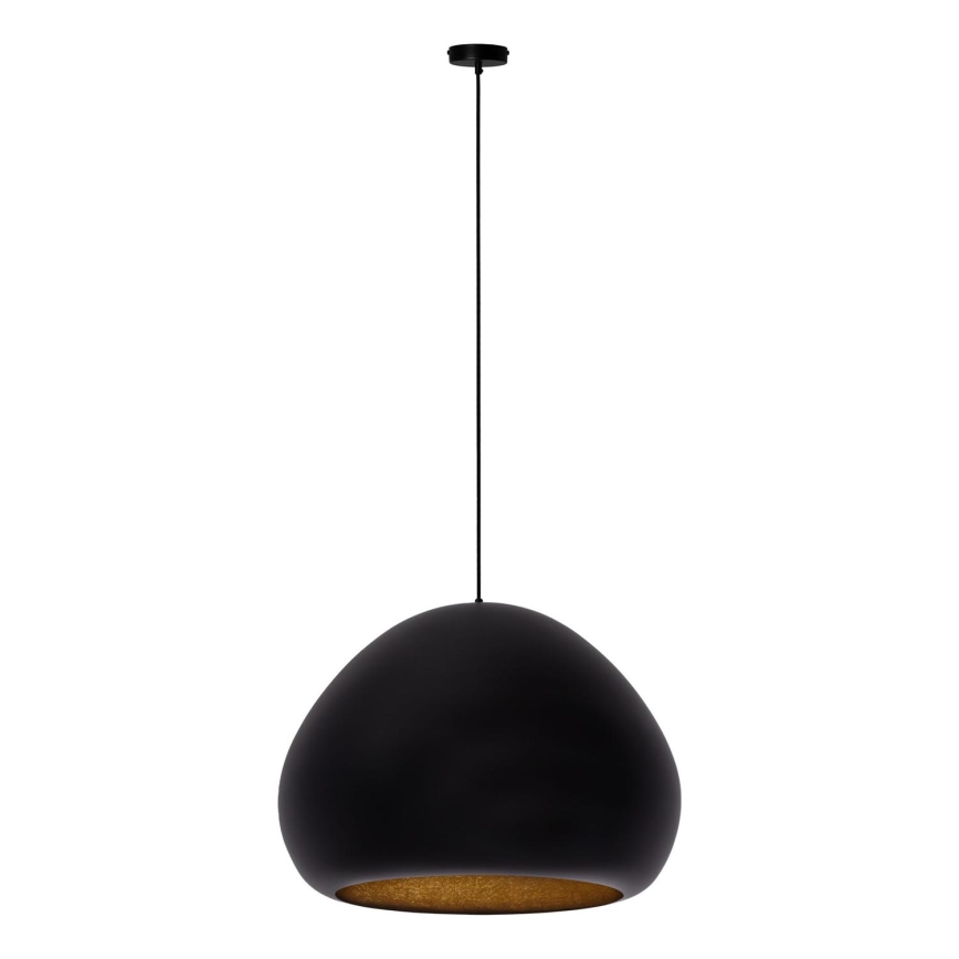 Pakabinamas sietynas LAVA 1xE27/15W/230V juoda/auksas