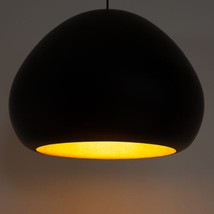 Pakabinamas sietynas LAVA 1xE27/15W/230V juoda/auksas