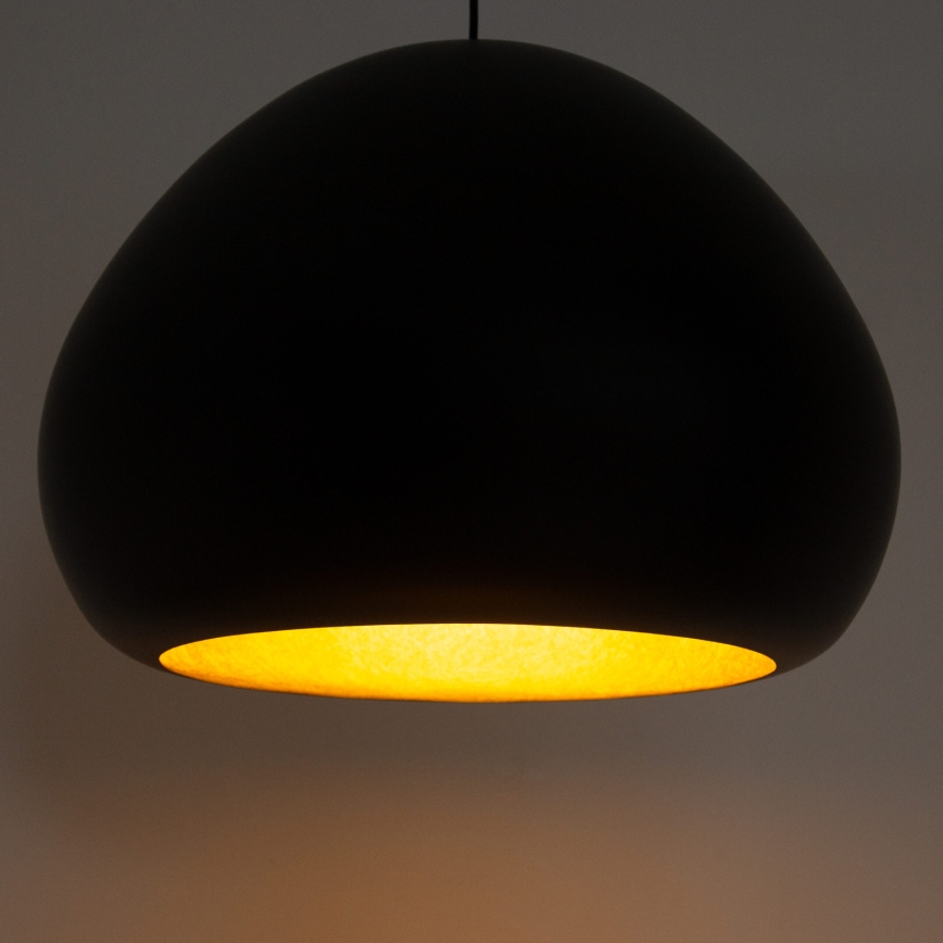 Pakabinamas sietynas LAVA 1xE27/15W/230V juoda/auksas