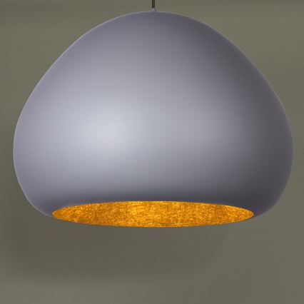 Pakabinamas sietynas LAVA 1xE27/15W/230V pilka/auksas