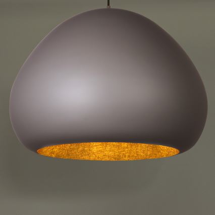 Pakabinamas sietynas LAVA 1xE27/15W/230V taupe/auksas