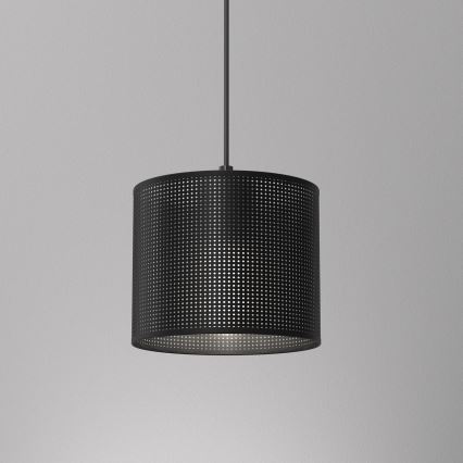 Pakabinamas sietynas LOFT SHADE 1xE27/60W/230V d. 18 cm juodas