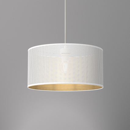 Pakabinamas sietynas LOFT SHADE 1xE27/60W/230V d. 40 cm baltas/aukso