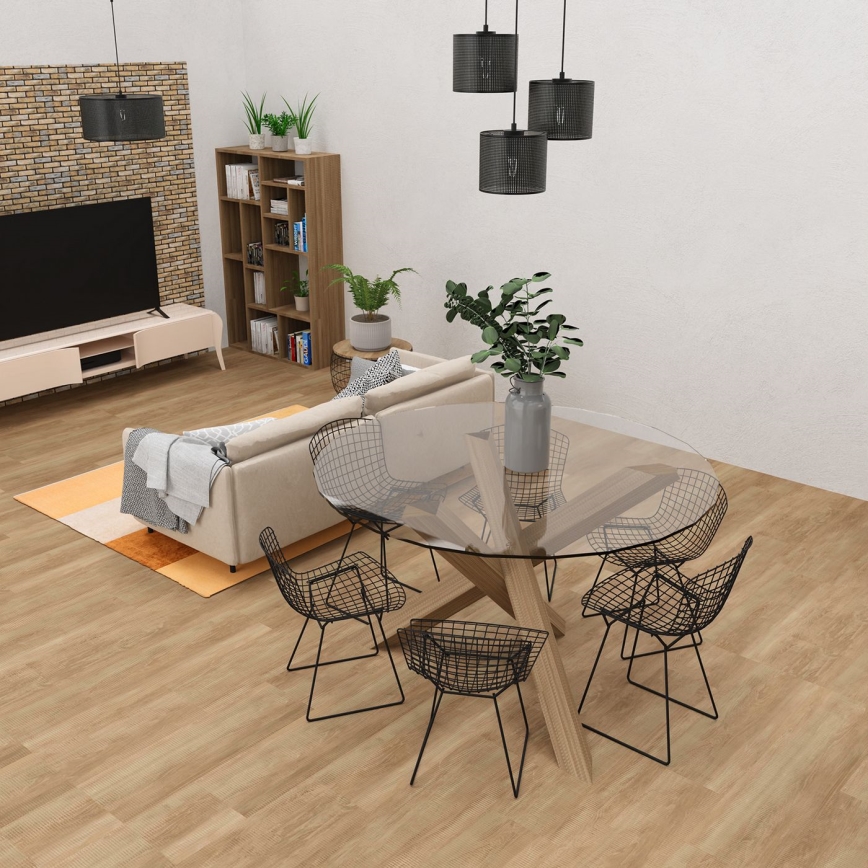 Pakabinamas sietynas LOFT SHADE 3xE27/60W/230V juodas