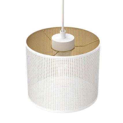 Pakabinamas sietynas LOFT SHADE 5xE27/60W/230V baltas/aukso