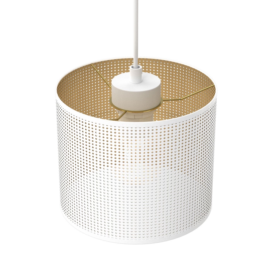 Pakabinamas sietynas LOFT SHADE 5xE27/60W/230V baltas/aukso