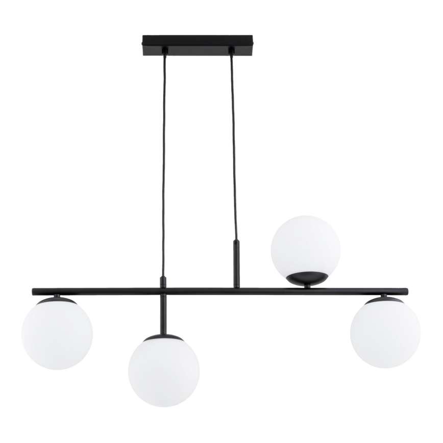 Pakabinamas sietynas LUNA 4xE14/10W/230V juoda