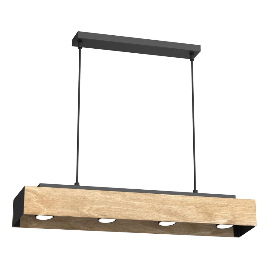 Pakabinamas sietynas MAISON 4xGU10/8W/230V ruda/ąžuolas