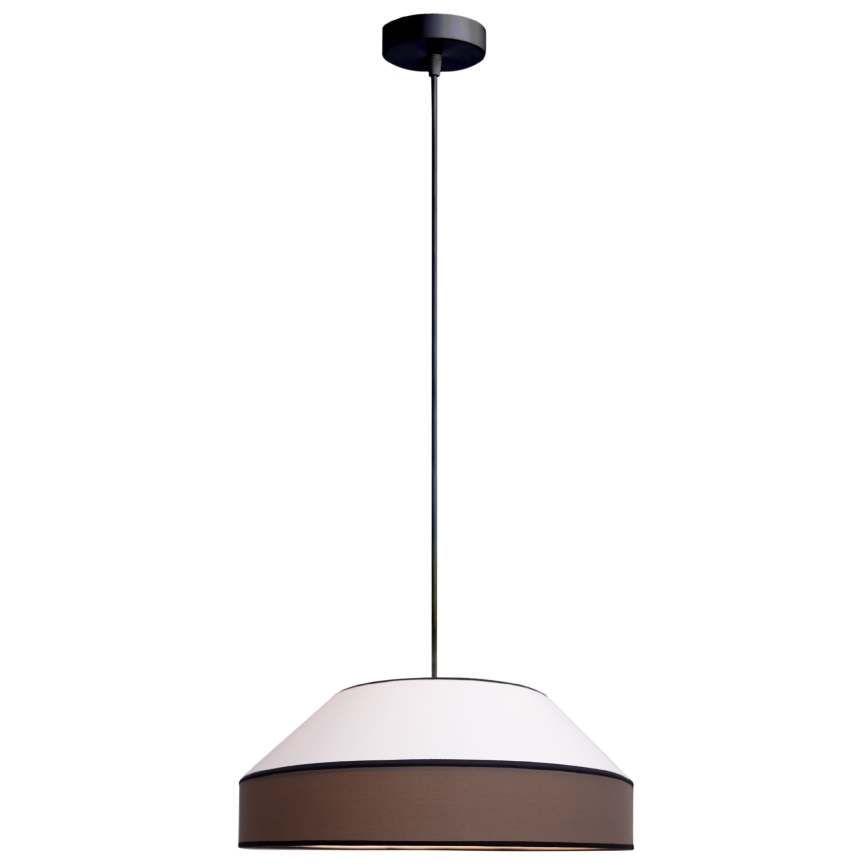Pakabinamas sietynas MANISO 1xE27/60W/230V diametras 45 cm balta/ruda