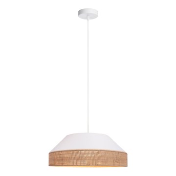 Pakabinamas sietynas MANISO 1xE27/60W/230V diametras 45 cm balta/smėlio spalva