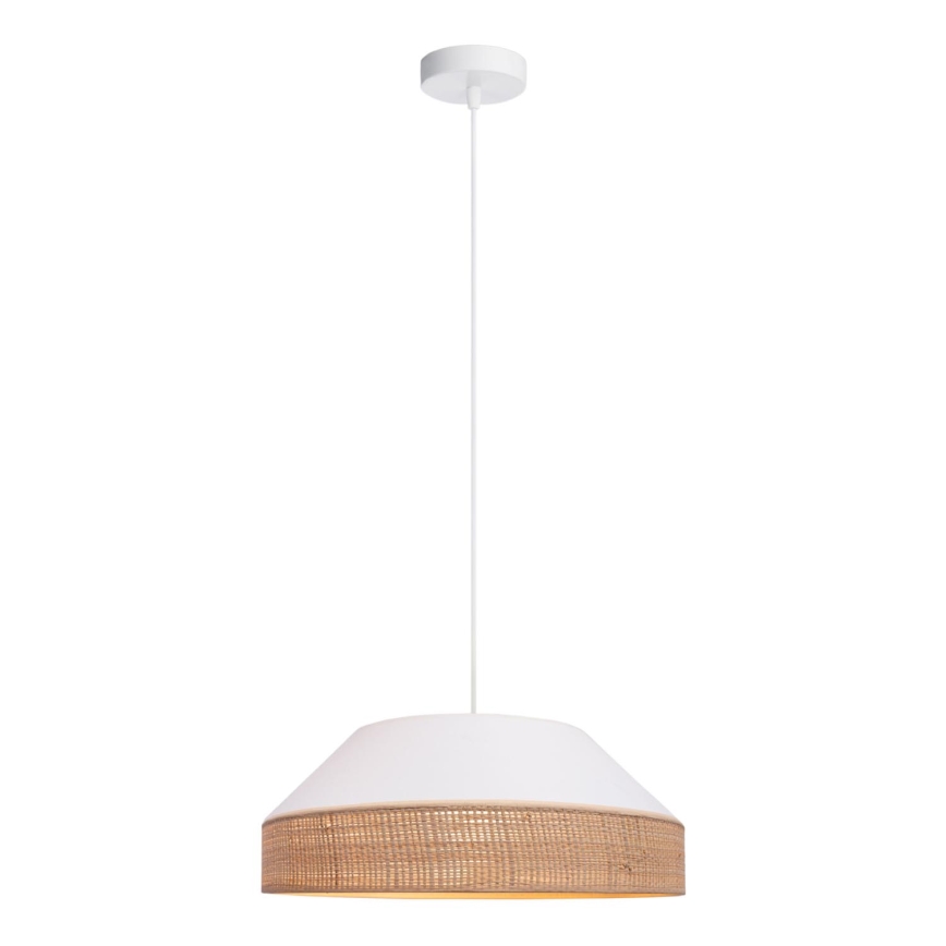 Pakabinamas sietynas MANISO 1xE27/60W/230V diametras 45 cm balta/smėlio spalva