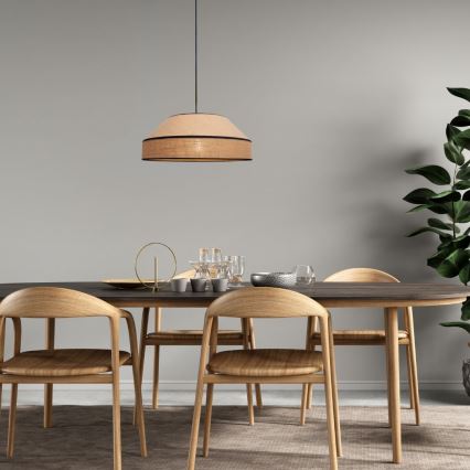 Pakabinamas sietynas MANISO 1xE27/60W/230V diametras 45 cm smėlio spalva