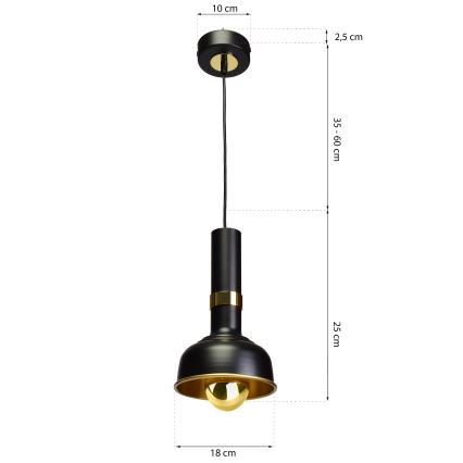 Pakabinamas sietynas MARGO 1xE27/5,5W/230V