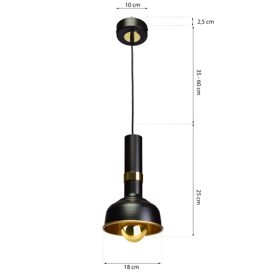 Pakabinamas sietynas MARGO 1xE27/5,5W/230V