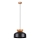 Pakabinamas sietynas MARION 1xE27/15W/230V diametras 29,5 cm juoda