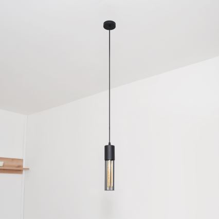 Pakabinamas sietynas MELODY 1xE27/15W/230V juoda