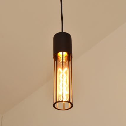 Pakabinamas sietynas MELODY 2xE27/15W/230V juoda