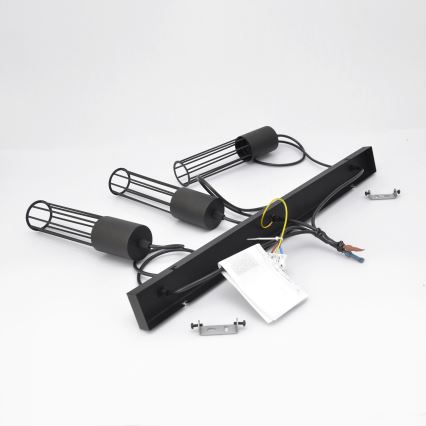 Pakabinamas sietynas MELODY 3xE27/15W/230V juoda