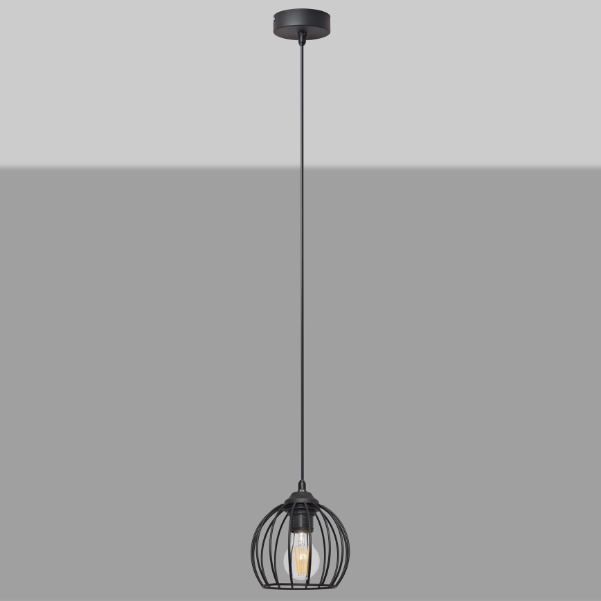 Pakabinamas sietynas MERCURE 1xE27/15W/230V skersmuo 16 cm juodas