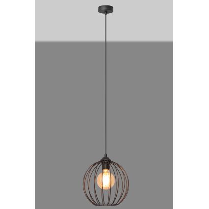 Pakabinamas sietynas MERCURE 1xE27/15W/230V skersmuo 24 cm juodas