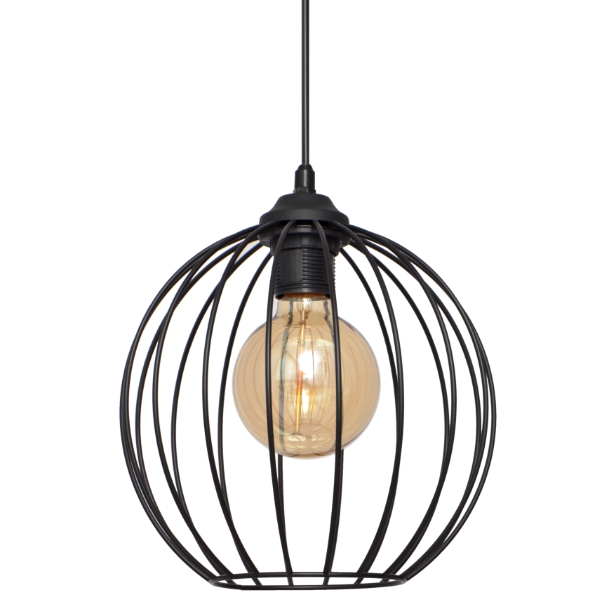 Pakabinamas sietynas MERCURE 1xE27/15W/230V skersmuo 24 cm juodas