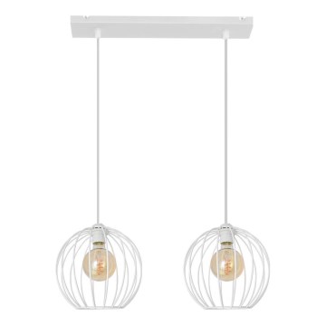 Pakabinamas sietynas MERCURE 2xE27/15W/230V baltas