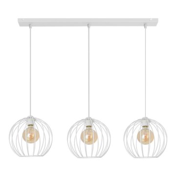 Pakabinamas sietynas MERCURE 3xE27/15W/230V baltas