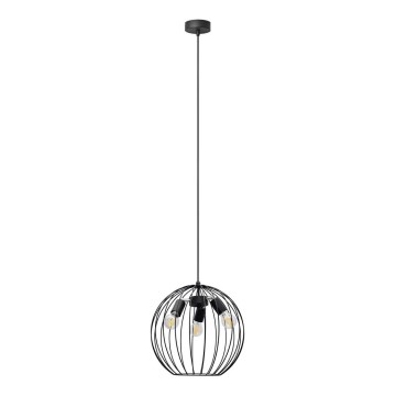Pakabinamas sietynas MERCURE 3xE27/15W/230V skersmuo 40 cm juodas