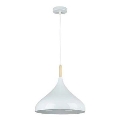 Pakabinamas sietynas MIKO 1xE27/60W/230V diametras 32 cm balta