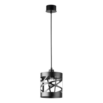 Pakabinamas sietynas MODUL FREZ 1xE27/60W/230V d. 17,5 cm juodas