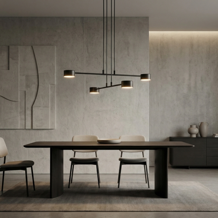 Pakabinamas sietynas MODUS 4xGX53/12W/230V juoda